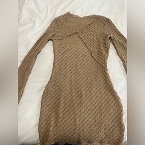 See Thru U Textured Mini Dress